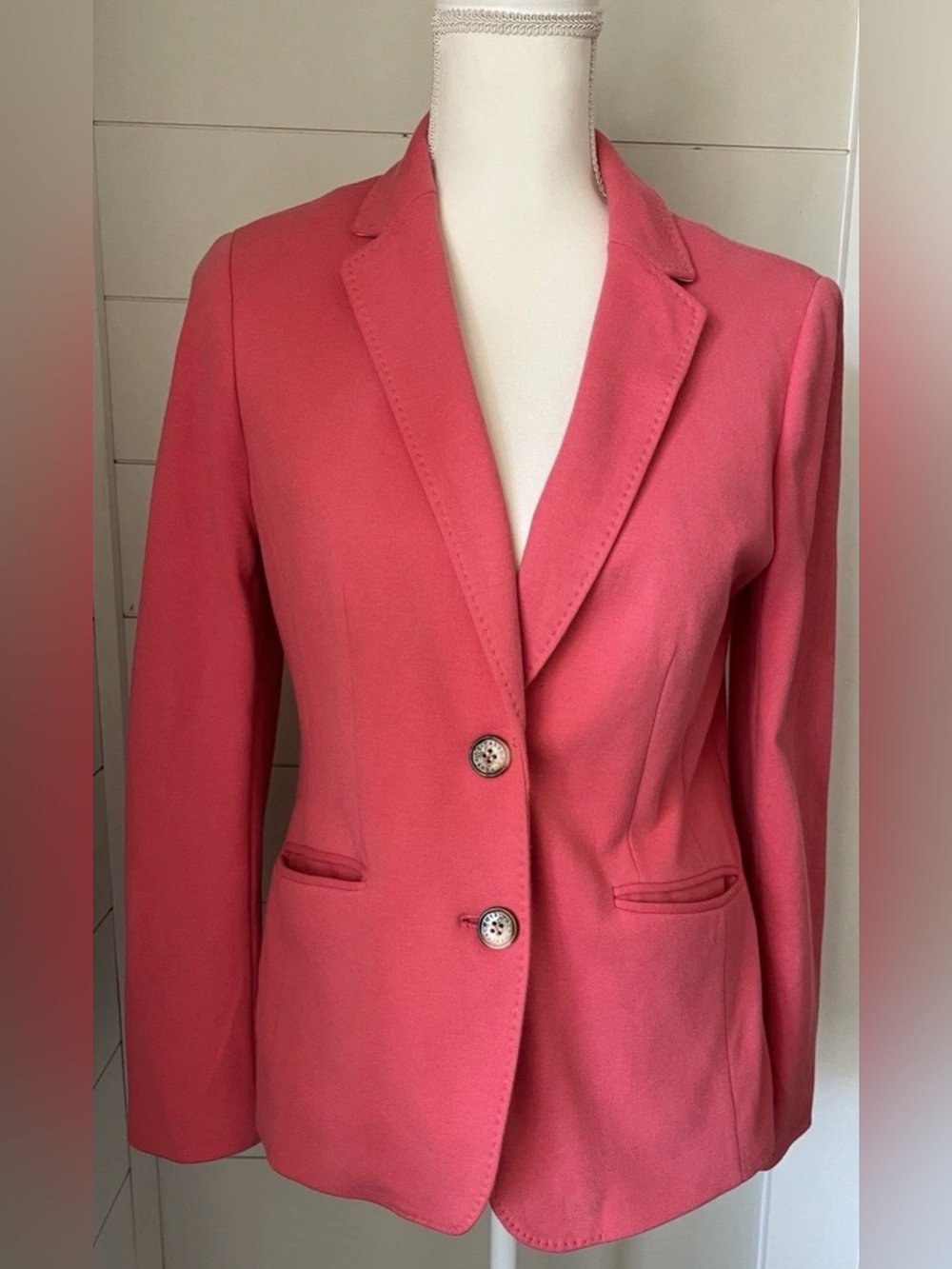 Talbots Aberdeen Blazer Jacket Pink size 8 womens